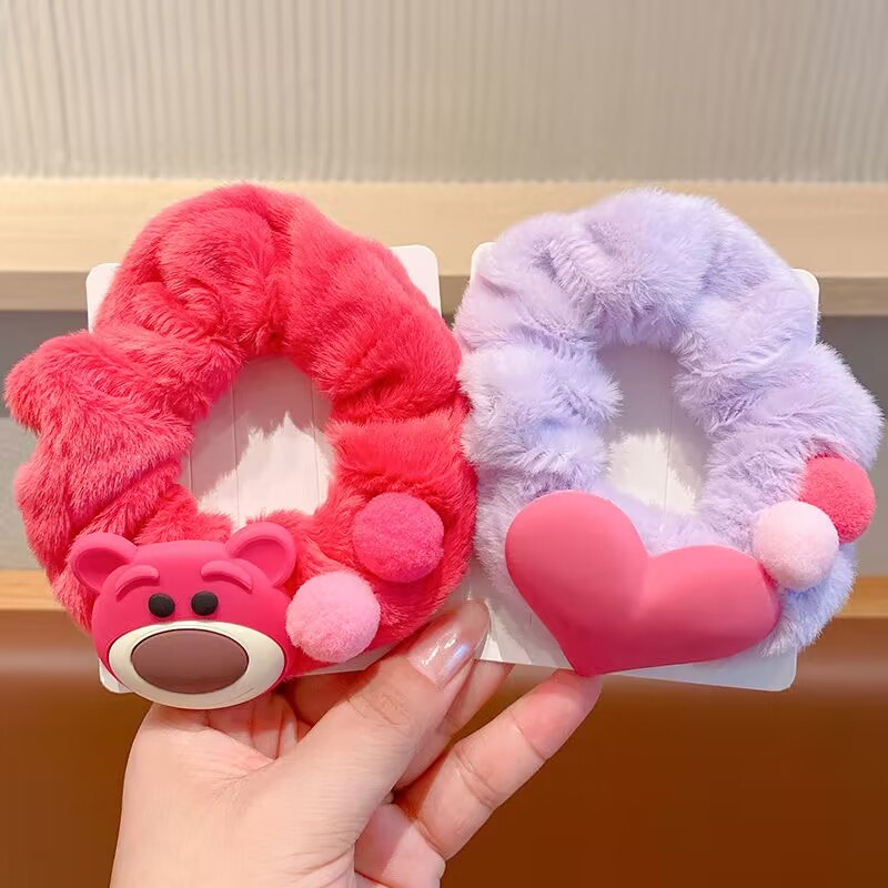 Dây Cột Tóc Phủ Lông Hình sanrio melody Ngọt Ngào Cho Nữ