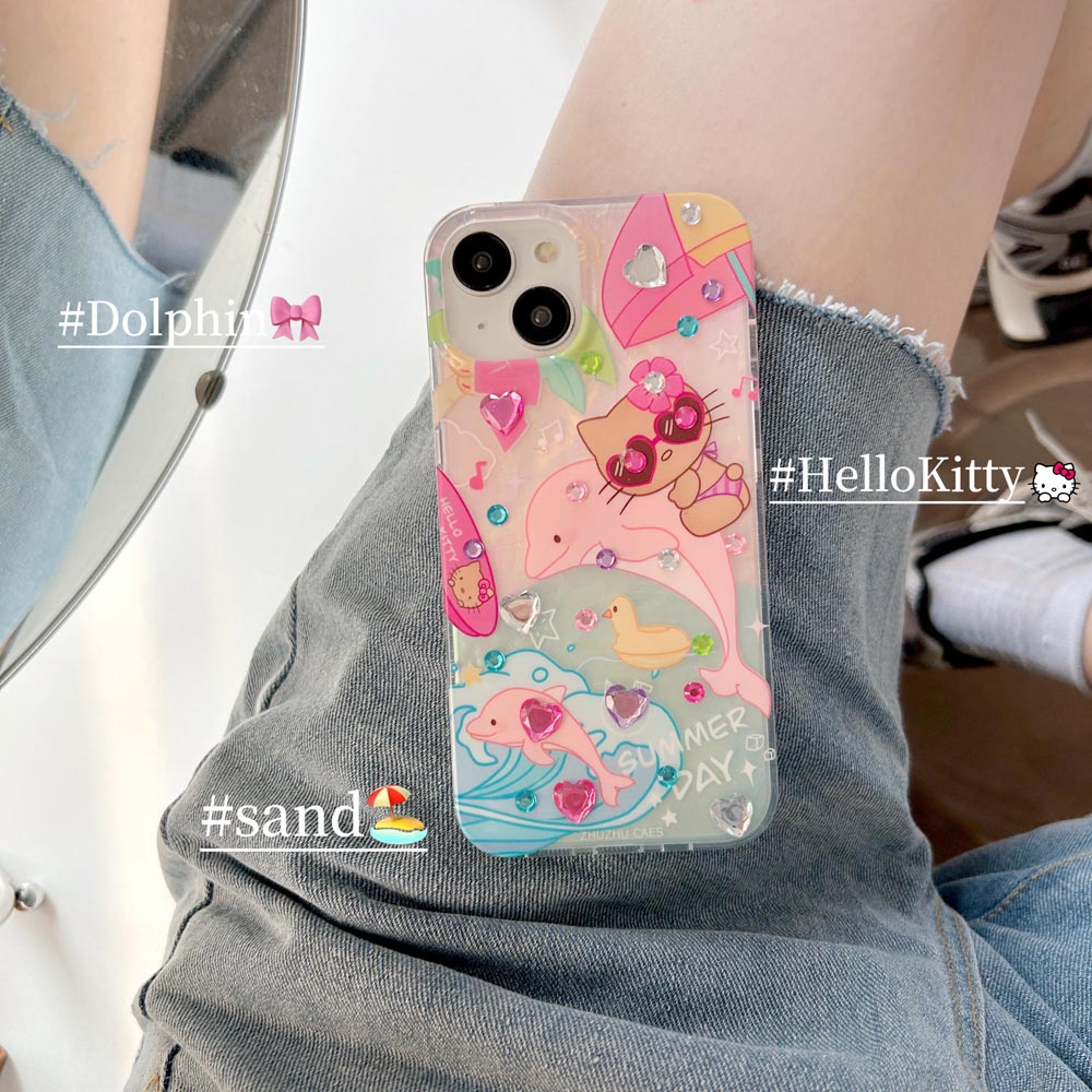 Vỏ Bao Da Điện Thoại Cứng In Hình Cá Heo Cho iphone 11 12 12pro 12promax 13 13pro 13promax 14 14pro 14promax Ốp