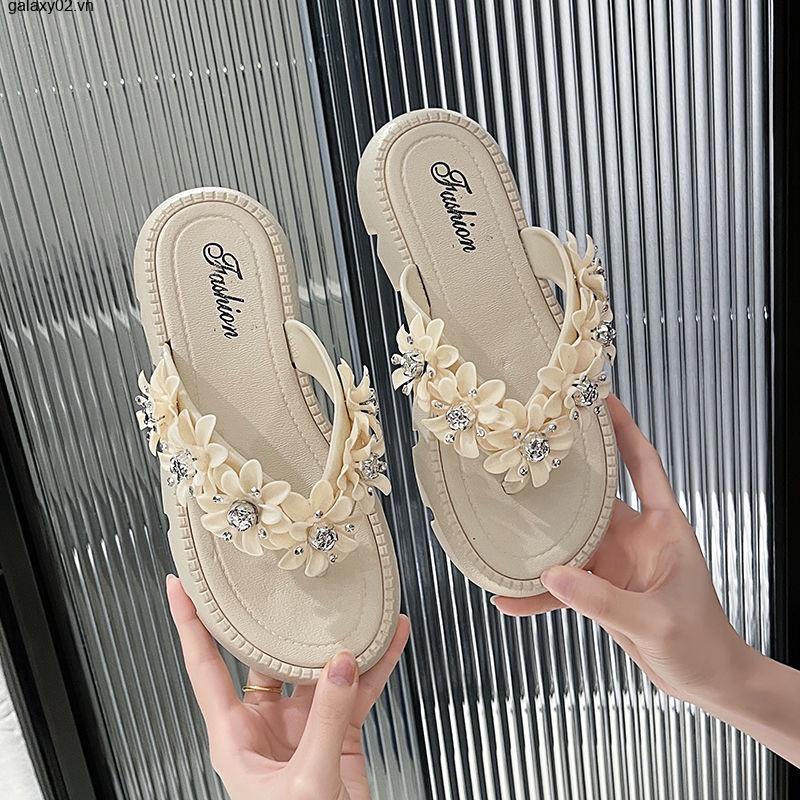 MY  dép sandal nữ dép đi biển dép đế cao Thoải Mái Xinh Xắn   Phong cách Stylish Beautiful Phong cách FDL08 37Z230910