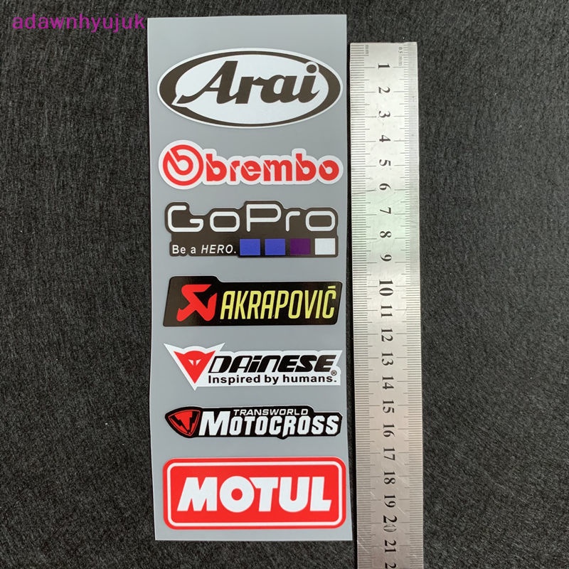 Đề Can Dán Trang Trí Mũ Bảo Hiểm / Dù Che Nắng In Chữ adawnhyujuk Màu laser Độc Đáo Thời Trang vn