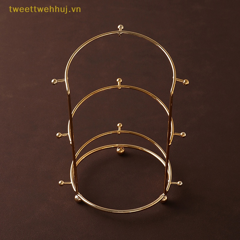 Tweehuj Giá Đỡ Trưng Bày Vương Miện Công Chúa Bằng Kim Loại Đính Đá Pha Lê Vàng Sắp Xếp Gọn Gàng vn