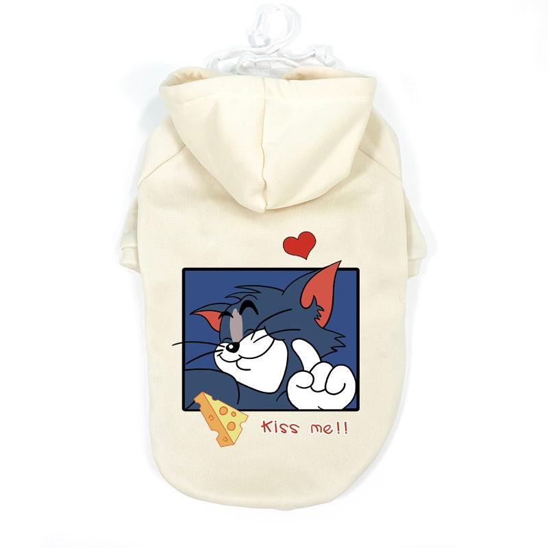 Áo hoodie Giữ Ấm Dây Rút Cho Thú Cưng  xs-Xl