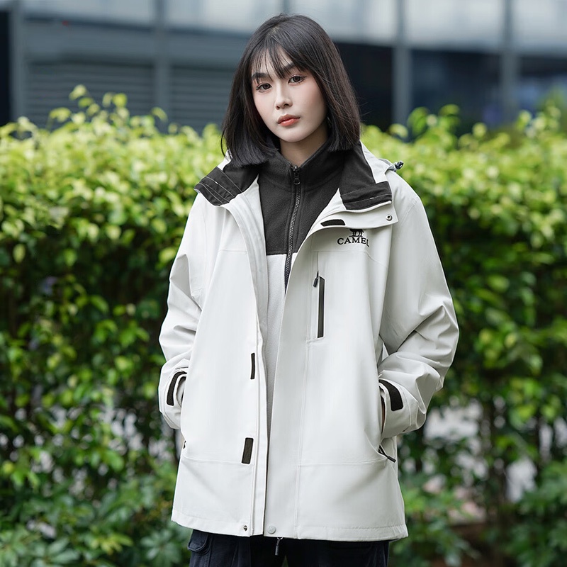Áo Khoác Leo Núi Ba Trong Một Hai Mảnh Có Thể Tháo Rời Phong Cách Mỹ Cho Nam Và Nữ