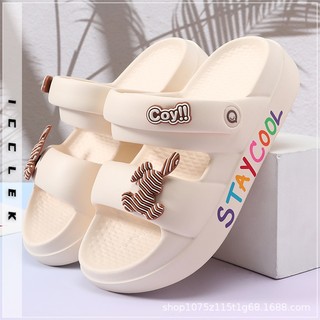ICCLEK  dép sandal nữ dép đế cao đi biển  Êm ái Đế chống sốc Dễ dàng phối đồ Đế êm FDL239162437Z230915