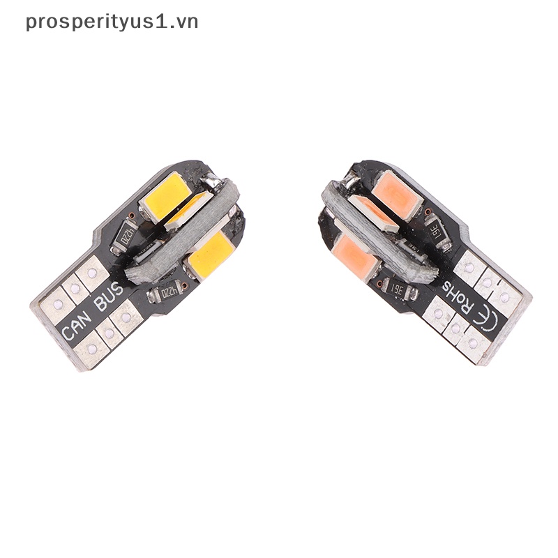 1  Set 2 Bóng Đèn led t10 canbus 5630 8smd 12v 8000k Ánh Sáng Trắng Dành Cho Ô Tô