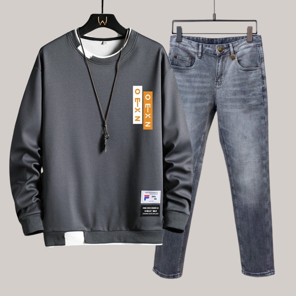 Combo áo hoodie nhiều màu phối quần jean co dãn năng động stylemarven hoodies+jean 001