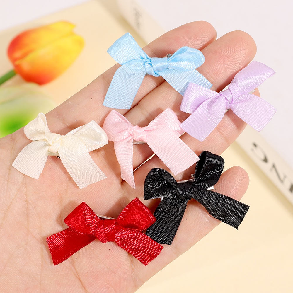 Thời Trang Set 8 Kẹp Tóc Nơ Ruy Băng Màu Kẹo Ngọt Dành Cho Bé Gái y2k