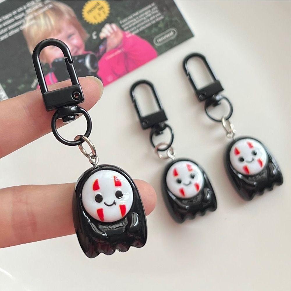 Jarred Móc Chìa Khóa resin Hình Vô Diện / Người Đàn Ông Ma Quỷ Đáng Yêu Treo Túi Xách / Điện Thoại charms