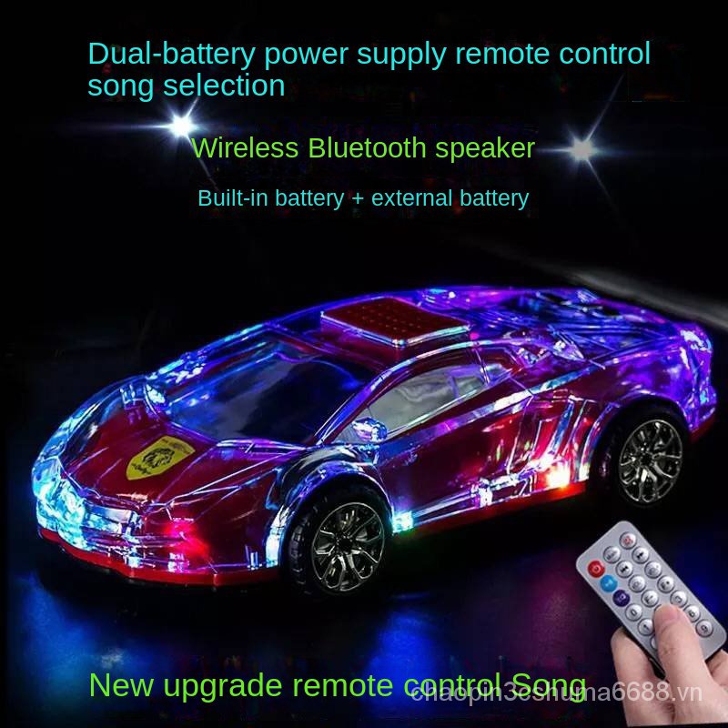 Ppsm Loa bluetooth Không Dây Có Đèn Pha Lê Nhiều Màu Hình Cá Heo / Loa / Loa / Loa subwoofer / Loa bluetooth / game / Loa subwoofer / Loa Xe Hơi