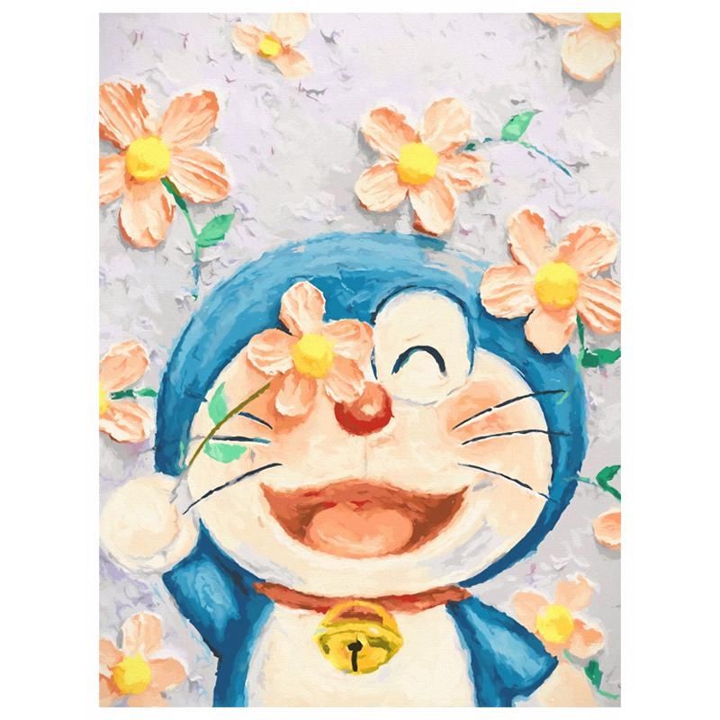 Doraemon Bộ Tranh Thêu Chữ Thập Họa Tiết Hoạt Hình Doremon 2023