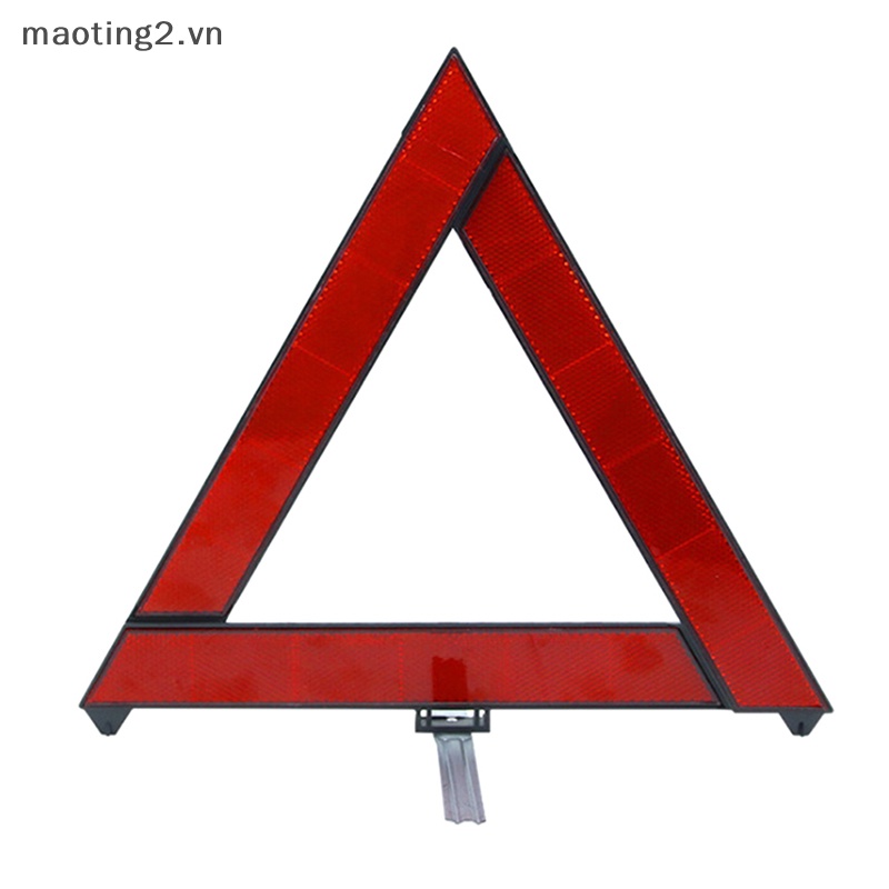 Miếng Dán Phản Quang Cảnh Báo An Toàn Khẩn Cấp Hình Tam Giác Màu Đỏ Cho Xe Hơi
