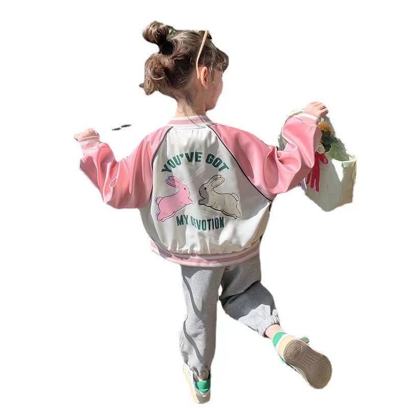 Áo Khoác Bóng Chày Thời Trang Mới 2023 Dành Cho Bé Gái