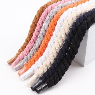 Dây Giày cotton Bện Ba Sợi Dạng Xoắn Thông Dụng Màu Sắc Trơn 10mm