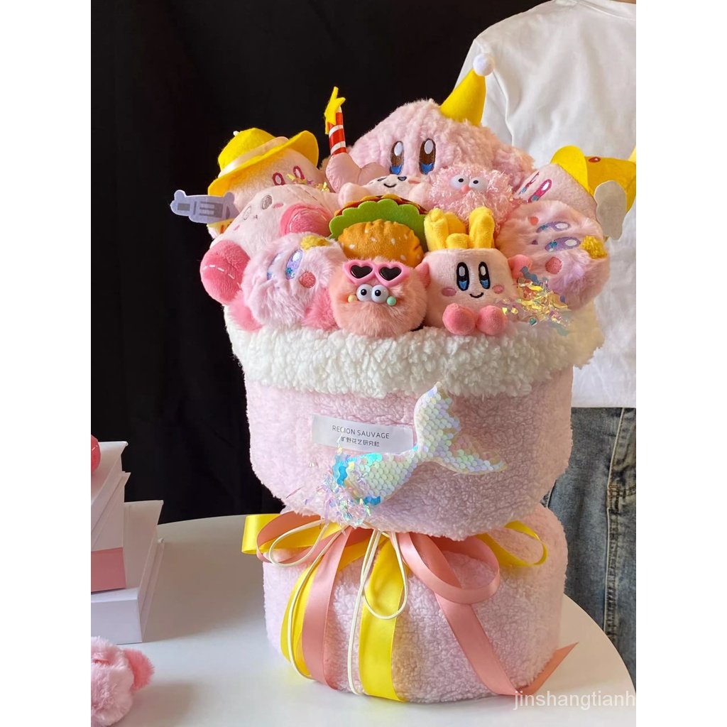 Bó Hoa Búp Bê kirby Dễ Thương Dùng Làm Quà Tặng Cho Bạn Gái / Bạn Gái