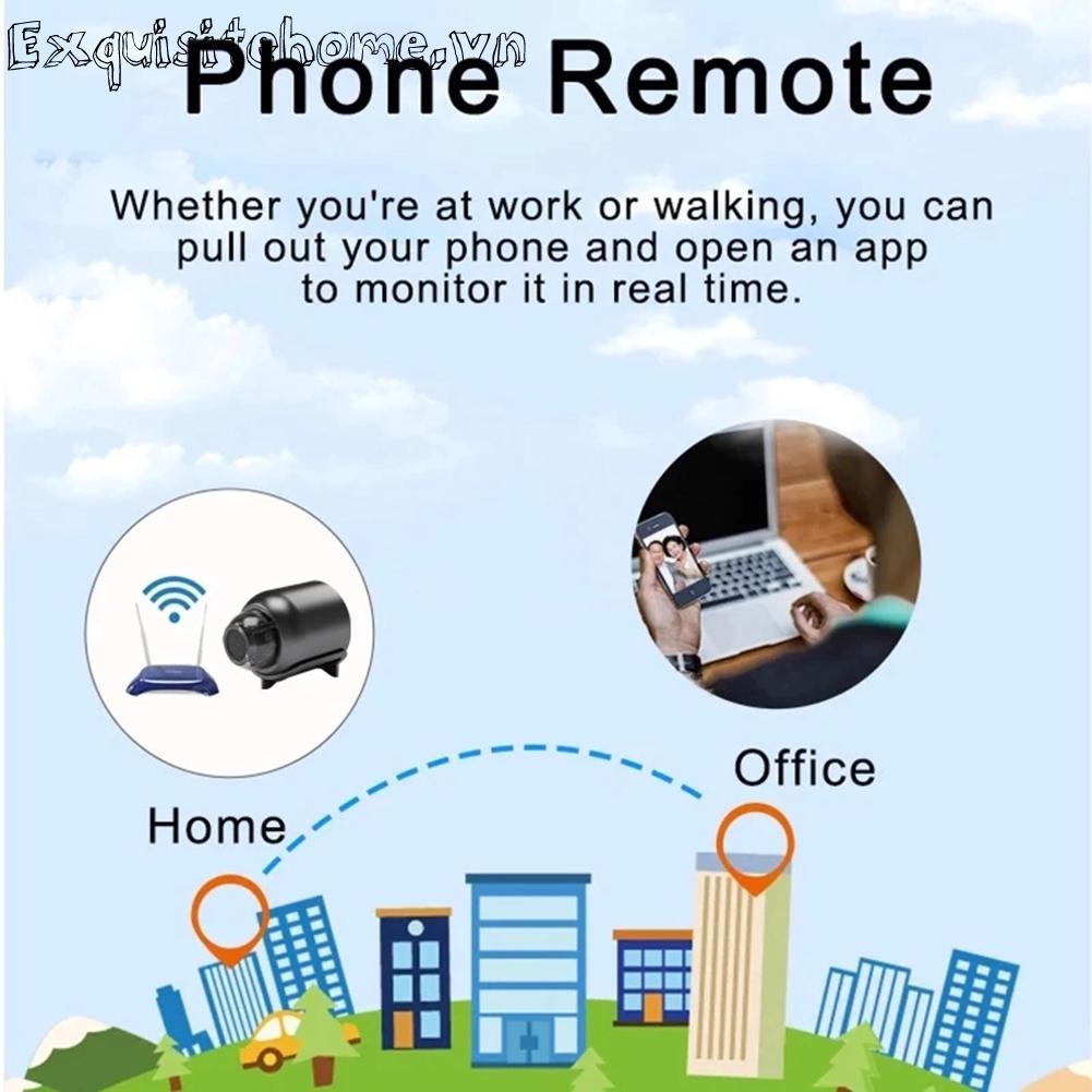 Camera An Ninh Không Dây wifi hd 1080p Góc Rộng 140 Độ Có Chế Độ Nhìn Ban Đêm / Trong Nhà / Ngoài Trời