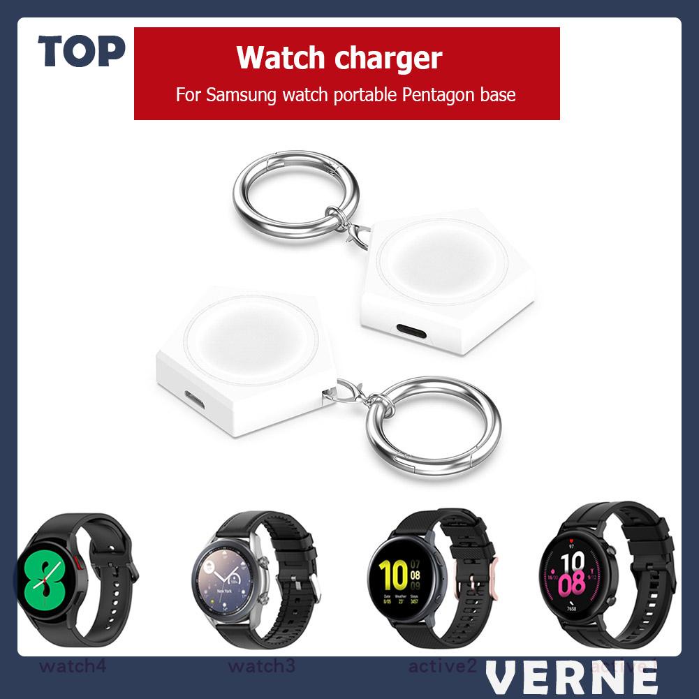 Đế Sạc Không Dây Có Móc Khóa Cho Đồng Hồ samsung galaxy watch 4 5 active 2