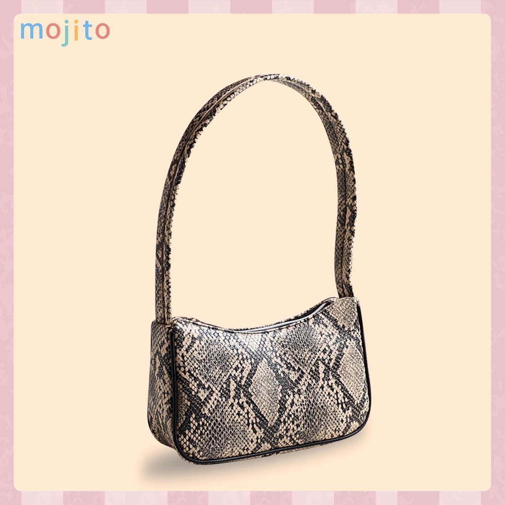 Túi Xách Da pu Họa Tiết Da Rắn Thời Trang Đường Phố Cho Nữ