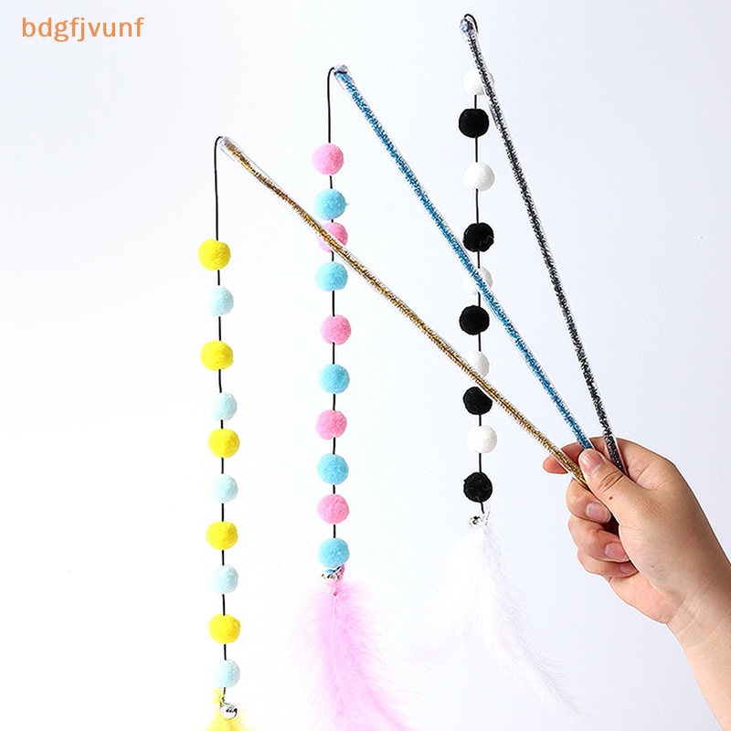 Bdgf Đồ Chơi Bóng Lông Lông Vũ acrylic Tương Phản Vui Nhộn Để Tập Luyện Mèo Trong Nhà vn
