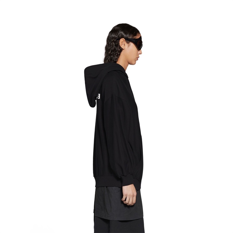 Ba-len88ga - Áo Khoác cardigan Có Mũ Trùm Và Khóa Kéo Phía Trước Và Sau logo paris Thời Trang Thoải Mái Và Sành Điệu Cả Nam Và Nữ