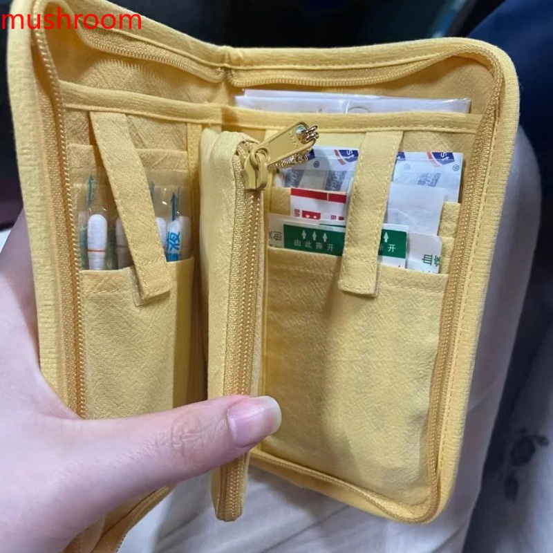 Jiang bobo Ví Đựng Tiền Xu Bằng cotton Hình Mèo Hoạt Hình Màu Vàng Di Động