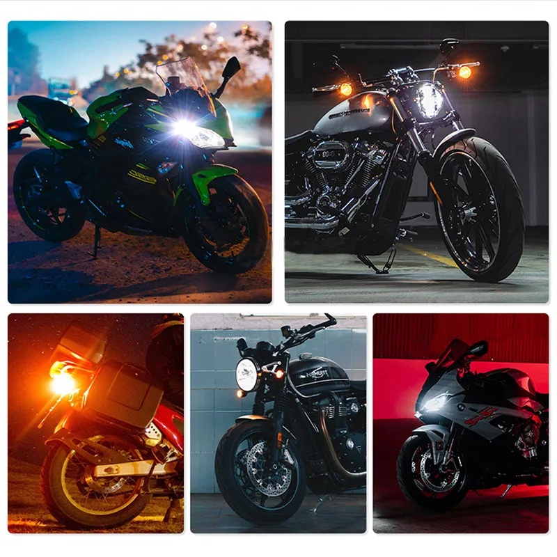 Set 2 Đèn led t15 w16w Hai Màu Siêu Sáng Gắn Đuôi Xe Mô Tô