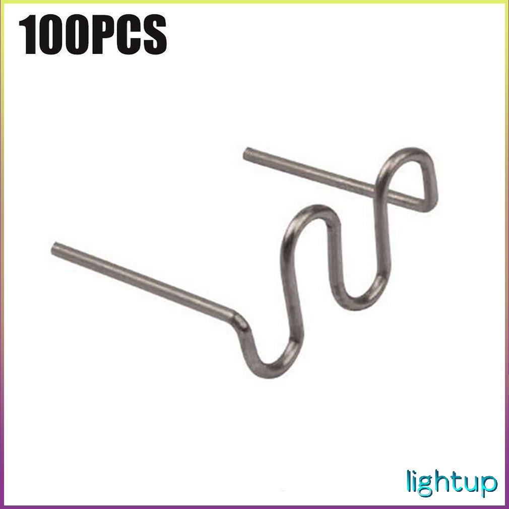 100Pcs Automobile Plastic Bumper Machine Repair Nails 0.8Mm