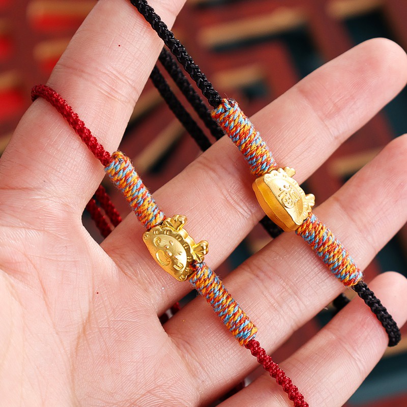 Vòng Đeo Tay May Mắn Năm Mới 2024 Hình Rồng Phong Cách Trung Hoa
