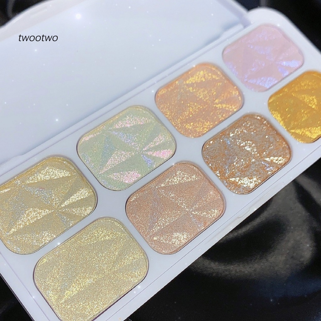 Bảng Phấn Mắt 8 Màu Lấp Lánh Lâu Trôi Chống Thấm Nước Sắc Tố Cao