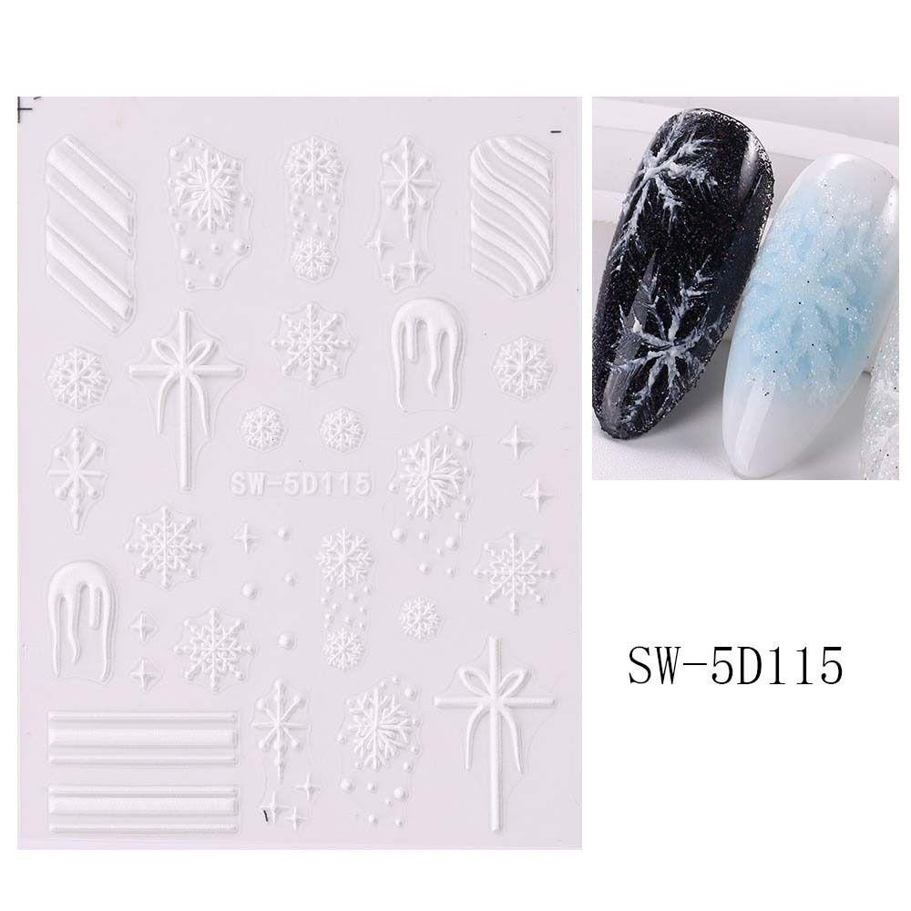 Lombar Miếng Dán Móng Tay Hình Hoa Tuyết Nơ Hồng Giáng Sinh Nhật Bản Phụ Kiện Cho Nữ diy charms