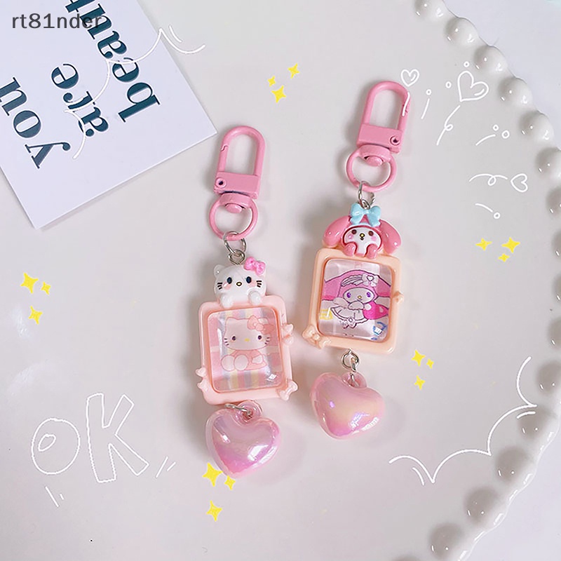 Rt sanrio Móc Chìa Khóa Hình kuromi cinnamoroll Dễ Thương Trang Trí Balo Đi Học
