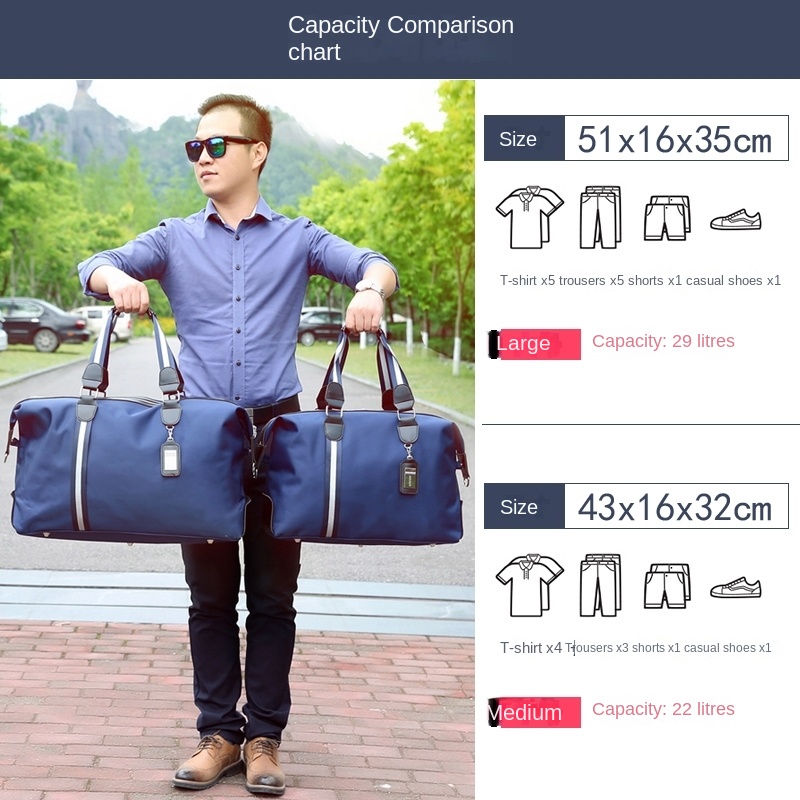 Mới Túi Xách Du Lịch Ngăn Chứa Rộng Phong Cách Mới