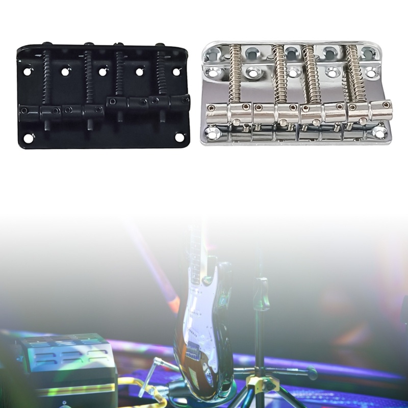 Jenniferad Bass Guitar Cầu Bass Cầu Lắp Ráp Thay Thế Phong Cách Vintage 4 Dây Bass Cầu Điện Bass Gui