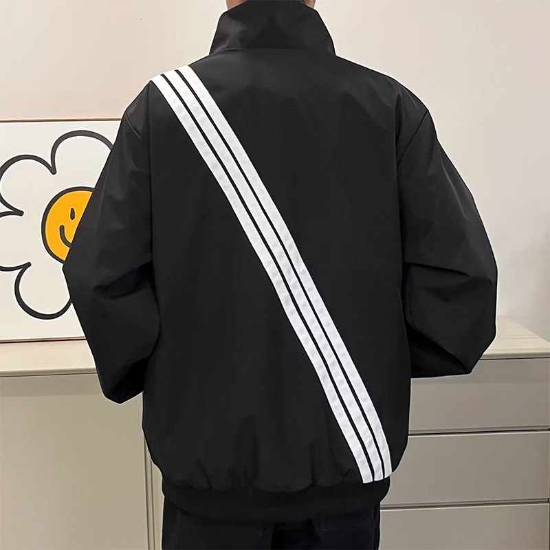 Áo Khoác Bóng Chày Dáng Rộng Thêu Chữ Bearmen Thời Trang Xuân Thu Cho Cặp Đôi