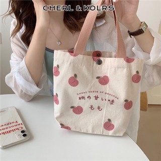 Chelkolrs Túi Vải canvas mini Đựng Cơm Trưa Phong Cách Nhật Hàn Dễ Thương Cho Nữ