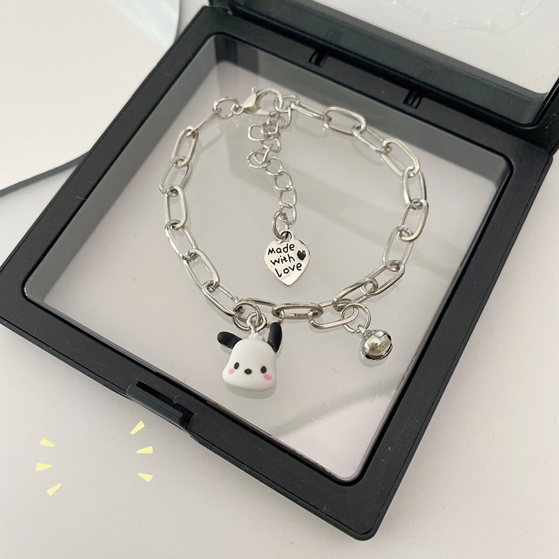 Sanrio Vòng Đeo Tay Họa Tiết kuromi cinnamoroll Dễ Thương Tùy Chỉnh Thời Trang Cho Học Sinh