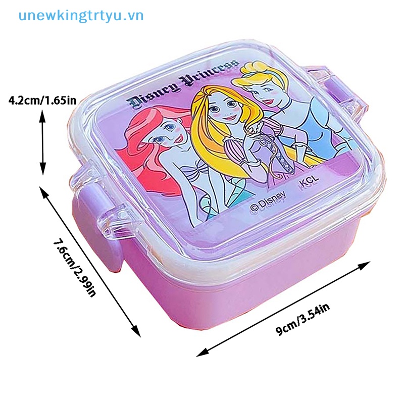 Unewtyu Hộp cơm Bằng Nhựa Họa Tiết Hoạt Hình Dễ Thương Có Khóa Tiện Dụng Cho Nhà Bếp vn