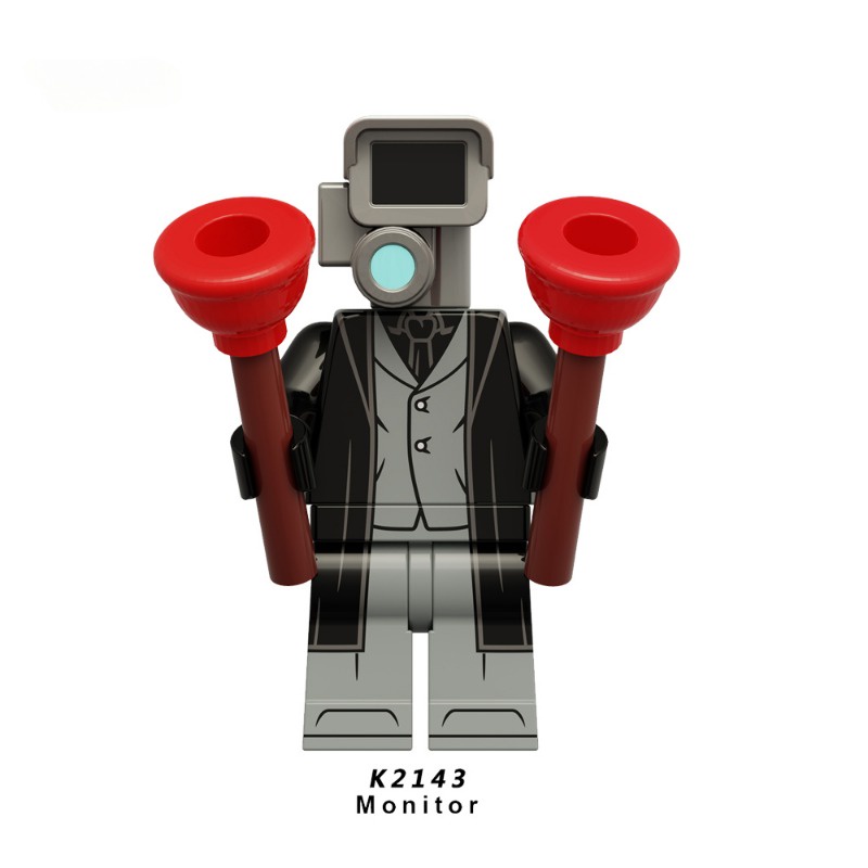 Skibidi Bộ Đồ Chơi Lắp Ráp Mô Hình toilet tv Người Đàn Ông Chơi Trong toilet anime