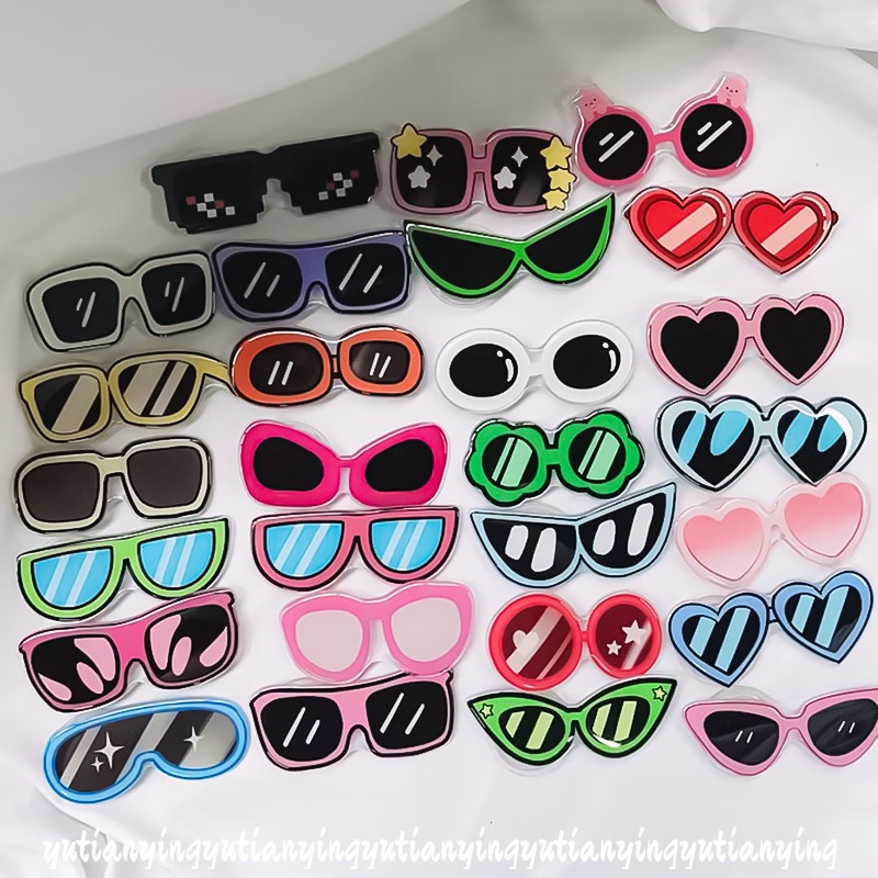 Hoạt Hình Giá Đỡ Điện Thoại Dạng Nhẫn Đeo Tay Hình Mắt Kính Ngộ Nghĩnh