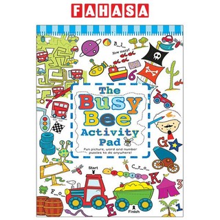 The busy bee activity pad - blue