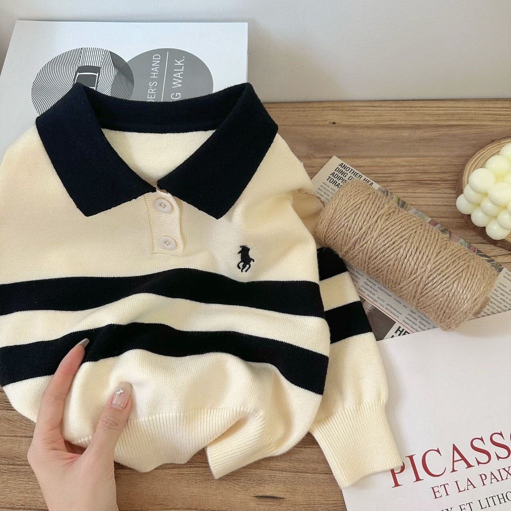 Áo polo dài tay cho bé trai,bé gái từ 11kg đến 31kg