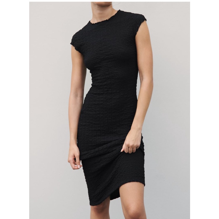 Zara Đầm Dài Sát Nách Cổ Tròn Dáng Ôm Thời Trang Mùa Hè 233644311