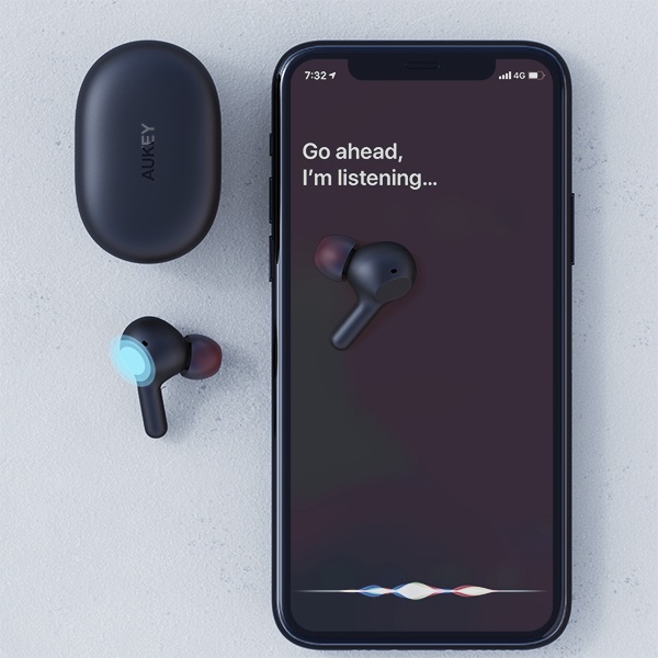 Tai Nghe Bluetooth 5.0 AUKEY EP-T25 TWS Chống Ồn TYPE C Sạc X5 chống nước Tuổi thọ pin 30H TTSHOP720