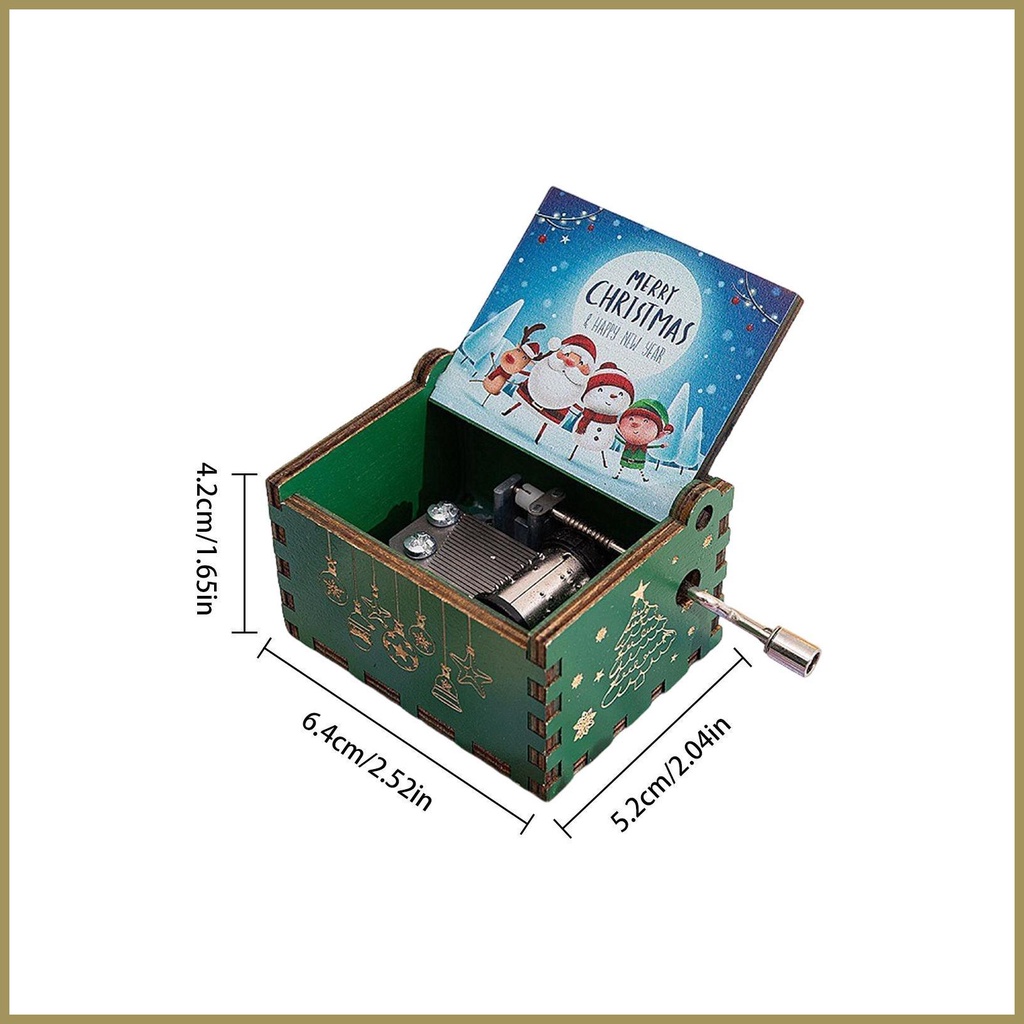Hộp Nhạc Trang Trí Giáng Sinh / Sinh Nhật / Làm Quà Tặng paca3vn