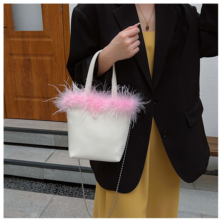 Túi Đeo Chéo Vai Bằng Vải Lông Thời Trang Thu Đông 2023 Kiểu Mới Cho Nữ