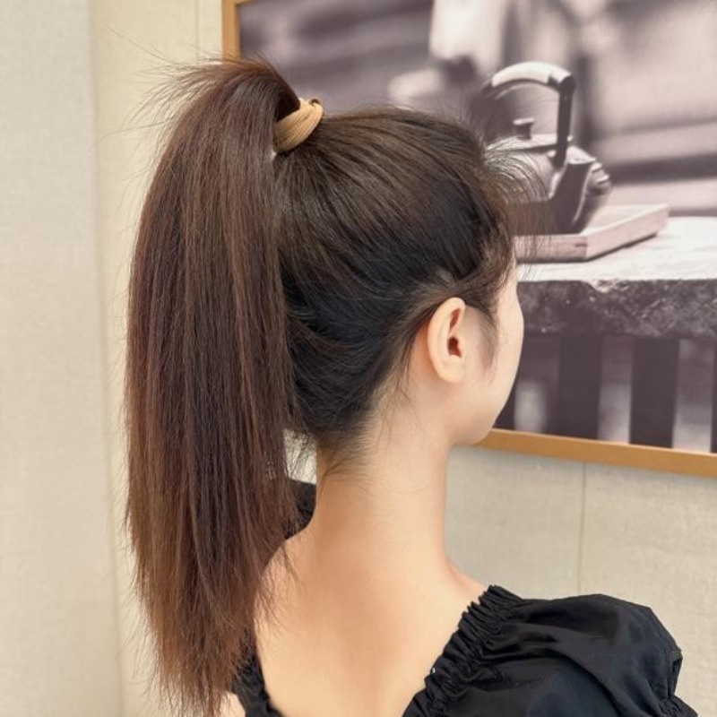1 Dây Cột Tóc Co Giãn Cao Không Đường May Hình Gấu Dễ Thương