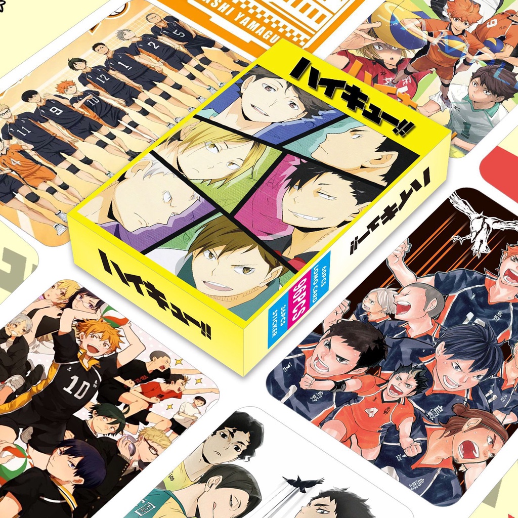 Haikyuu!! Lomo Card Double Sided Photocard Sticker 96pcs/box