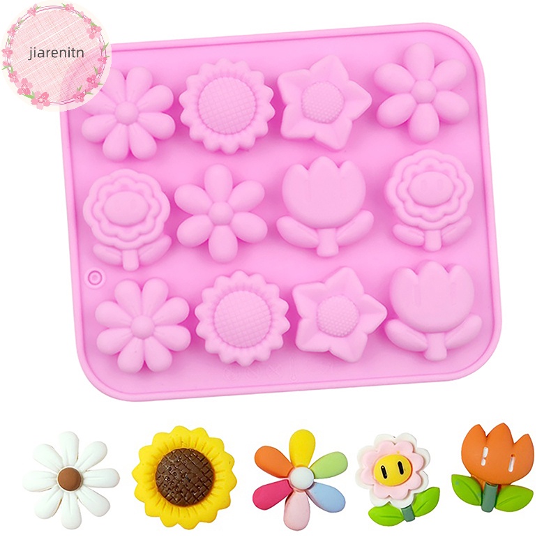 Khuôn Silicon Làm Đá / Bánh / Xà Phòng / Sô Cô La / Đá Viên Hình Hoa Hồng handmade vn