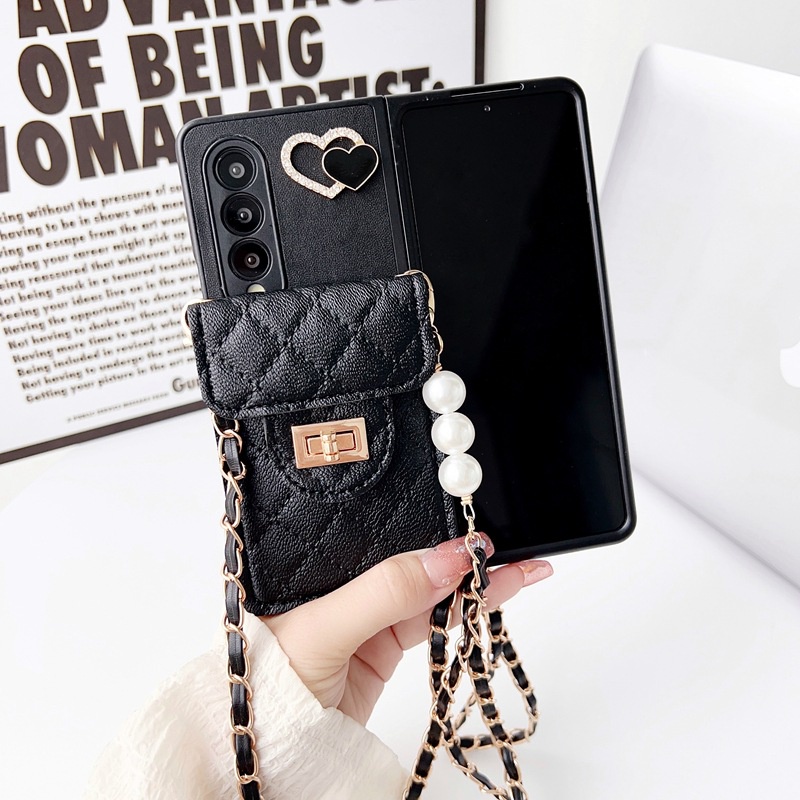 Bao Da pu Điện Thoại Nắp Lật Kèm Ngăn Đựng Thẻ Chống Sốc Cho samsung galaxy z fold 5 4 3 fold5 fold4 fold3 5g Ốp