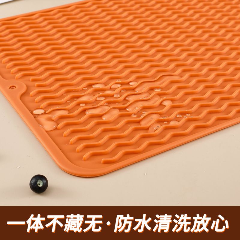 Thảm silicon cách nhiệt, thảm lót đĩa, đế lót ly, thảm lót bát đĩa nhà bếp, thảm chống bỏng, thảm vuông để bàn hầm