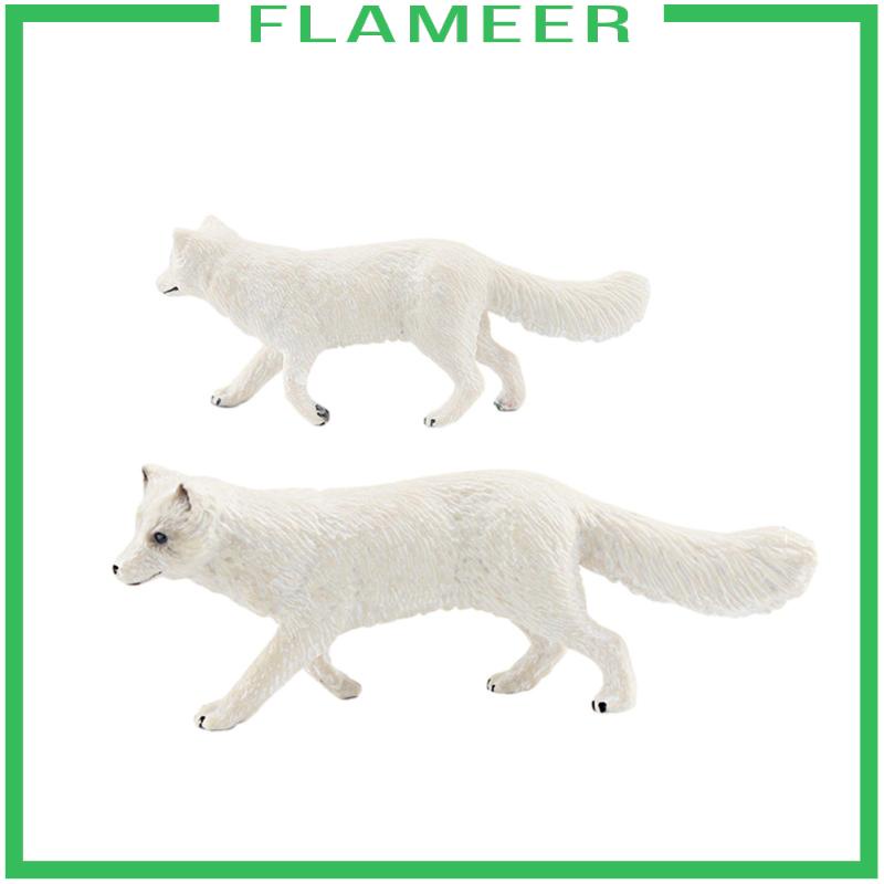 Bộ 7 Mô Hình Động Vật Bắc Cực Kèm Gấu Bắc Cực Thỏ igloo Thú Nhồi Bông Mùa Đông Thủ Công Trang Trí Nhà Cửa